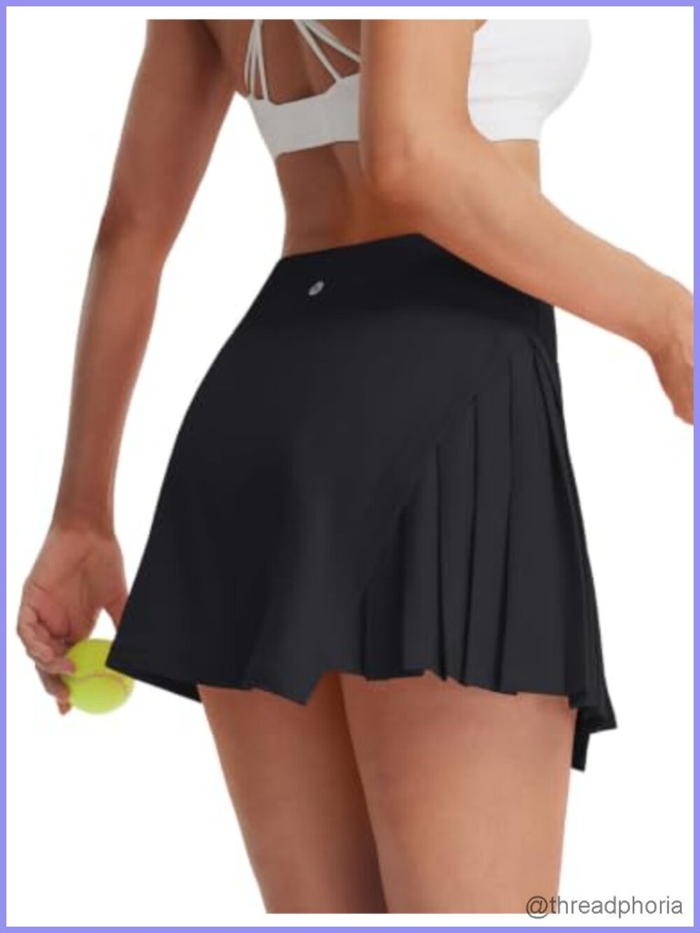 Women's A-Line Tennis Skort with Pockets Quick-Dry High Waist